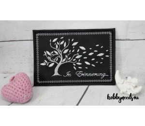 Stickdatei ITH - Postkarte Trauerbaum In Erinnerung...